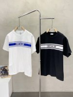 Dior迪奥独家专供新款原单男士休闲短袖 高端定制 高端版本 时尚百搭爆款进口面料 手感超柔软细腻 穿着亲肤舒适 高端精品 代工厂p精细做工 上身非常赞 男士必