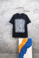 款号：Y102 Balenciga巴黎世家渐变字母短袖T恤 前后片渐变图案印花，面料采用260G 32支高克重双纱面料，原版三标辅料，官网同步在售，区别市场通货
