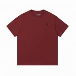款号 A002 拉夫劳伦Ralph Lauren圆领纯色小马刺绣Logo针织短袖 270克 双纱面料 定织定染螺纹 原版贴纸 扫码可进官网 大版型宽松有型 最大