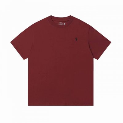 款号 A002 拉夫劳伦Ralph Lauren圆领纯色小马刺绣Logo针织短袖 270克 双纱面料 定织定染螺纹 原版贴纸 扫码可进官网 大版型宽松有型 最大