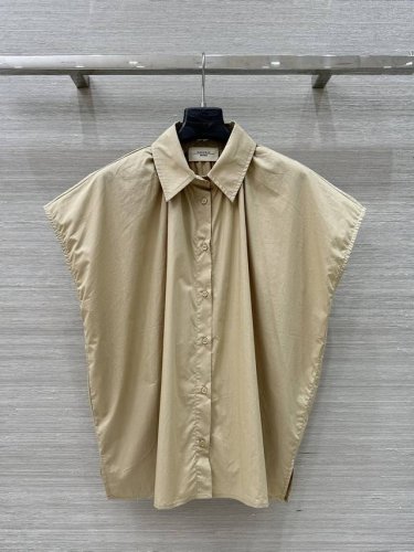 独家首发 高端原单品质 Max 25S新品高级感马甲衬衫 白富美必入叠搭神器 气质手摺设计宽松不挑人 又A又辣的时髦精穿搭 低调奢华的Logo刺绣 强烈推荐自留