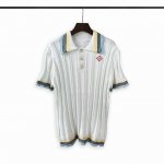 casablanca 24年春夏新款竖条纹短袖polo衫 颜色 白 码数:M L Xl Xxl