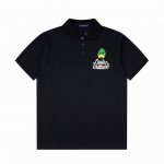 110 Lv/路易 25Ss新款 yk面孔Logo刺绣Polo 230克重双纱全棉珠地 颜色：黑 白 码数：S M L Xl Xxl