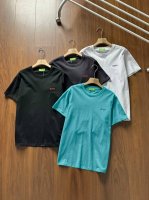 90 Hugo Boss雨果博斯男士25年夏季新款宽松版型棉质 四色经典小标刺绣款夏季圆领短袖T恤 经典基础款 双纱平纹面料 柔软舒适 基础百搭！经典款一直很受