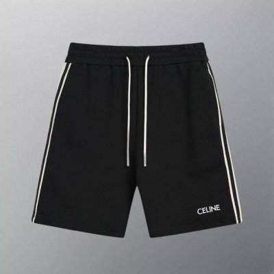 高版本 赛琳Celine织带条纹小标刺绣短裤 采用定制纯棉面料 专柜的品质 精致刺绣小标 搭配精心设计理念的织带 展示出品牌中心理念 显示高端大气 男女百搭 颜