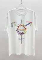 Acne Studios圆领T恤 七彩字母重影数码直喷印花 300克全棉双股精纱面料。 宽松のS版型裁剪，符合当下的潮流审美，大大地 一件包容性强，随意上身就能