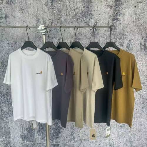 9026 挂拍 Carhartt Wip 卡哈特 经典刺绣Logo英文组合圆领短袖T恤 面料：16支纯棉潮牌双纱260克 码数：S M L Xl 颜色：黑 白