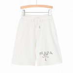 Prada 普拉达 早春新款立体厚板字母Logo短裤 定制400G棉质毛圈面料，订染颜色后整蚀毛处理， 对照原版做丝滑超柔处理，布面肌理股线清晰明显， 硅胶字母