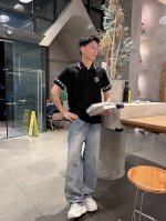 L牌*修身版型M-Xxxl 2025春夏款顶级进口私货，高端绣花Logo融合百搭翻领短袖polo衫，纯色百搭融合绣花针织短袖专柜款时尚不失奢华 品质毋庸置疑 上