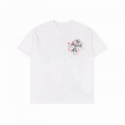 chrome Hearts 克罗心 彩绘十字架短袖T恤 采用直喷进口机器印花 五金辅料均开磨定制 正确配置 黑色2025克罗心正品包装 克定制定染双纱棉 版型大