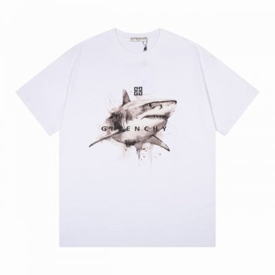givenchy 纪梵希鲨鱼喷墨印花 面料 240克双纱高密度纯棉面料 - 工艺: 整件衣服采用精密压花工艺 - 男女同款均可驾驭 - 尺码 M L Xl Xx