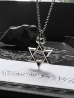 项链 克罗心Chrome Hearts 十字架项链个性大号六芒星吊坠项链男女款 经典六芒星其实这款真的好经典 就是很多明星一戴又火了不管多少年后也是潮流 自喜己