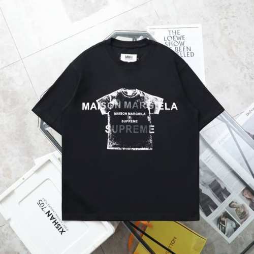 上新120【纯原臻品 顶级复刻】 maison Margiela/马吉拉Supreme联名短袖图案印花短袖T恤 - 款号：022 - 颜色：黑色 白色 - 购入