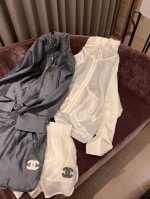 套装小香中古连帽外套短裤套装～～天丝麻棉。Sml