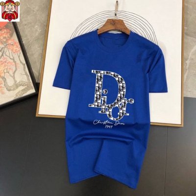 直 品牌 Dior迪奥 胖子福音 原单男士休闲短袖T恤，2025春夏新品，定制胸前顶级Logo 工艺、搭配整件细节 品质及剪裁设计都堪称一流，定制进口丝光棉面料