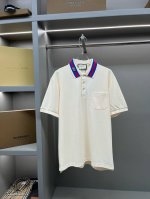 GuccⅠ 古驰 双G口袋新款polo衫 原版面料 原版订制辅料 官方同款 采用210克纯棉珠地面料，定制 同缸染面料 手感非常舒服爽滑 版型挺阔有型 一线品牌