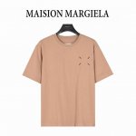 maisonmargiela 马吉拉 后背数字重影印花短袖T恤 重磅精梳280G纯棉双纱面料 3D数码直喷工艺 螺纹定织定染通肩拉条工艺增加衣物清洗寿命 触感舒