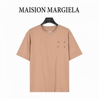 maisonmargiela 马吉拉 后背数字重影印花短袖T恤 重磅精梳280G纯棉双纱面料 3D数码直喷工艺 螺纹定织定染通肩拉条工艺增加衣物清洗寿命 触感舒