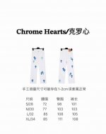 顶级］ X011蓝 上新 克罗心 Chrome Heart 十字架拼皮牛仔裤 顶级重工洗水工艺 小牛皮激光切割十字架 做旧银饰五金 直筒版型上身显瘦 高端品质区