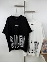 款号X27 Balenciaga 巴黎世家前后Logo印花短袖T恤 宽松版型采用260克精梳棉双纱 从面料到辅料全部三标齐全跟足Zp进口松井公司浆料印花绝不开裂