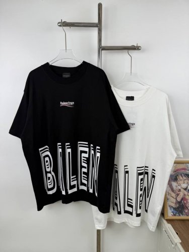 款号X27 Balenciaga 巴黎世家前后Logo印花短袖T恤 宽松版型采用260克精梳棉双纱 从面料到辅料全部三标齐全跟足Zp进口松井公司浆料印花绝不开裂