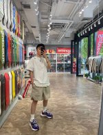 爆款模特图 驼色 顶级版本FOG ESSENTIALS FEAR OF GOD第七季复线高街3M反光防水尼龙梭织短裤 定制面料轻柔颜色正确，穿着舒适不会硬邦邦，