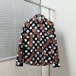 SAINT LAUREN* 圣罗兰 满幅波点花豹对位印花衬衫 码数：M-3XL