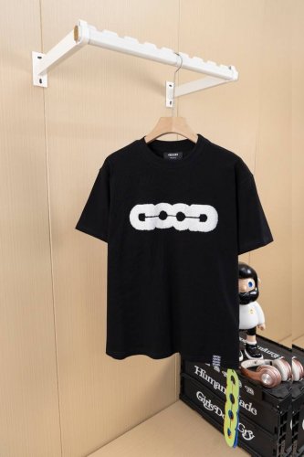 挂拍图 顶级版本 Goodbrand 24S S Mossy Earth 地球提花湿毛巾绣T恤 颜色：黑色 码数：S M L Xl
