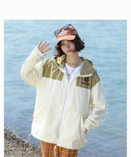 供 全新科技面料！Kailas 凯乐石 男女同款拼色Upf防晒衣 户外皮肤衣，采用客供原纱防晒面料，该面料具有优异的紫外线阻隔和吸收能力。此面料经过Dwr防泼水