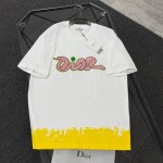 dior 迪奥 25款高版本 面料采用300克高密度纯棉 不变形 不缩水 三标齐全 男女同款 工艺：前幅进口机器刺绣+前后数码直喷 颜色：白色 红色 Size：