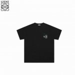 Loewe 罗意威 25Ss撞色错位刺绣短袖T恤 不需要所谓烂大街的华丽文案 主打品质 面料经过2次高温缩水固色 不变形不缩水不起球 -正确Os版型 不省面料