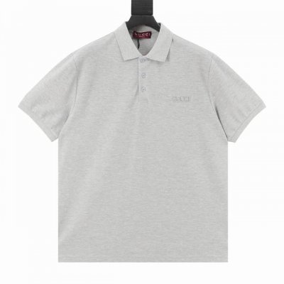 Gucci古驰Guc 小字母激光刺绣短袖polo衫 原版6800购入开发，面料采用210G原版定制全棉，胸前进口机激光刺绣，每个字母定位。上身立挺，落肩Os宽大