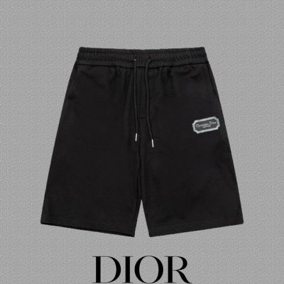 Dior 迪奥 经典字母刺绣短裤 爆款定制400克活性版纯棉面料 采用立体绣花工艺 立体清晰可见 面料舒适有质感五分裤 码数 S-Xxl 颜色 黑
