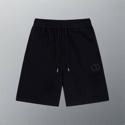高版本 dior 小标识立体刺绣短裤 定织定染纯棉毛圈 采用360G面料 采用进口绣花机立体刺绣工艺 简约大方 时尚潮流 男女百搭 颜色 黑 size Xs~L