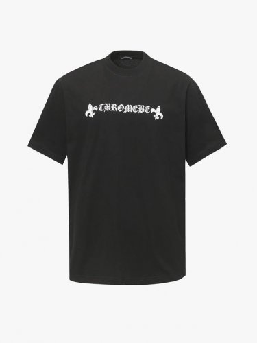 Chrome Hearts 克罗心Ch 梵文印花短袖T恤 面料采用280克重精梳棉，定制32支1*1螺纹，成衣两遍水洗处理，面料舒适亲肤无异感，定制定染面料，纺