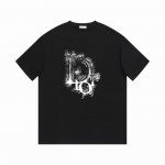 p60 迪奥23Ss标志印花款短袖T恤 高品质高版本 超级标志性品牌Logo印花图案 原版印花一比一复刻，采用进口原浆加配涂鸦工艺，面料采用纯棉精梳棉面料，搭配