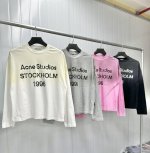 Ac01 24Ss Acne Studios 1996经典破坏纪念庸散风松弛感长袖防晒打底T恤 定织160克竹节棉面料 整件衣服的面料 冰凉手感上身 不分季节一