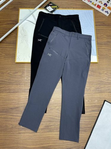 220，2025年春秋新款男士休闲裤 裤脚拉链款 Arc'teryx始祖鸟 两色鸟家25春季新款顶级纯色软壳直筒休闲裤 长裤 徒步系列，采用高密度登山布面料！非