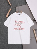 Arc Teryx 始祖鸟 2025 Ss春夏新款 Jil Sander大鸟联名印花Logo圆领短袖T恤男女同款 简约时尚精致 色彩搭配舒适 定织定染纯棉洗水面