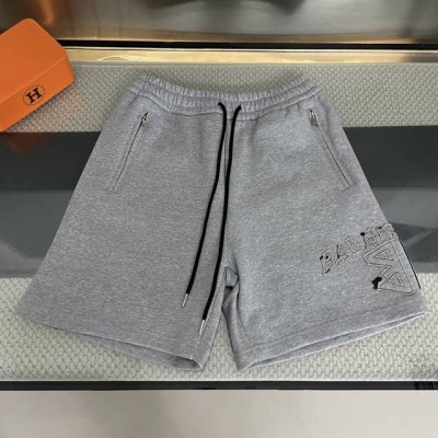 纯原臻品 顶级原版复刻 巴黎世家 Balenciaga 2025Ss新款双B刺绣Logo休闲短裤 原版面料高版本高品质 网红明星同款 定制400克重博鳞大卫衣面