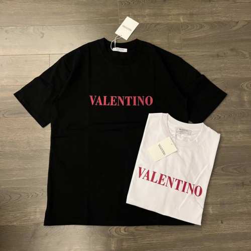 110 valentino华伦天奴 25Ss 红色 Logo 字母印花情侣圆领短袖 T恤-顶级版本 color：白色 黑色 size：Xs S M L numb