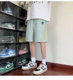 三叶草 独家实拍上新夏季高品质三条杠短裤夏季潮牌复古条纹运动五分裤宽松百搭阔腿休闲短裤，本季主打，货源充足，放心主推，高端品质，经典设计，做工出色，经典百搭，上