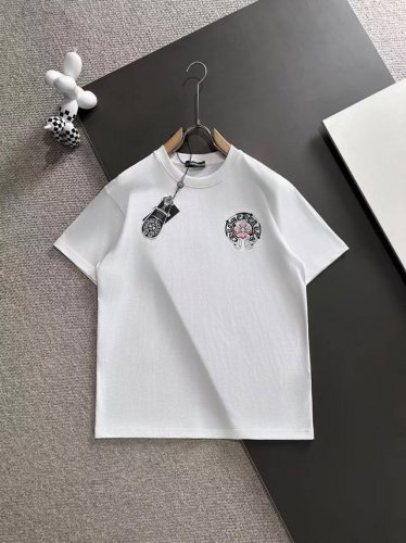 chrome Hearts* 2025春夏款上新 原高版本 克罗心 面料采用260克高密度纯棉 不变形 不缩水 工艺介绍：双线走位 前面后面经典马蹄精密百灵达刺