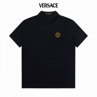 versace 范思哲字母Logo 精美Logo Polo衫 升级，灵感源自八十年代复古 原版面料 官方同款 定制 同缸染面料 手感非常舒服 春夏最新砖柜同步