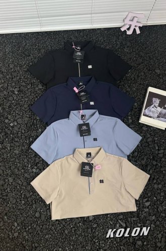 Kolon Sport 可隆 24Ss夏季新款翻领polo衫户外运动短袖T恤 官网专柜同步在售 精选科技面料 对于品质控和面料控者必入的单品！ 面料采用全棉双股