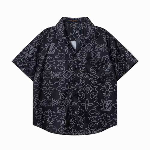 130 louis Vuitton/路易威登 25Ss早春新款 轻奢主义 男女同款 梭织丝绸衬衣套装 · 满身Logo数码彩印 ·主唛水洗吊牌包装齐全 颜色 ：