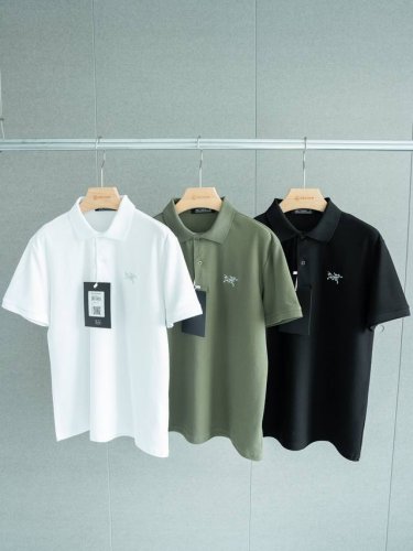 定织珠地网眼面料 Arc 小鸟刺绣新款polo衫 颜色:黑色白色军绿 尺码：S M L Xl 尺码表 S：肩宽46衣长66胸围51 M：肩宽47.5衣长67胸围