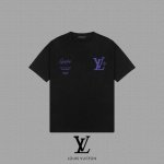 Louis vuitton 路易威登] 2025FW春夏新款 lv字母印花短袖T恤 300克双纱26支纯棉面料 四标齐全 带logo包装袋+雪梨纸 男女同款 颜