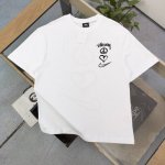 上新 款号：Bm112 2025新款Stussynike斯图西联名耐克大钩子字母图案Logo印花休闲情侣宽松短袖T恤，经典永远不会过时、人手必备款，250G纯棉
