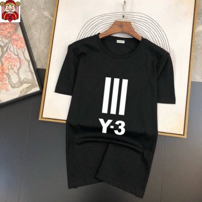 直 品牌 Y-3 胖子福音 原单男士休闲短袖T恤，2025春夏新品，定制胸前顶级Logo 工艺、搭配整件细节 品质及剪裁设计都堪称一流，定制进口丝光棉面料！型格